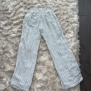 Billabong blue and white beach pants size L